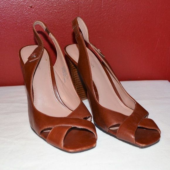 Calvin Klein Open Toe Heels - Picture 1 of 9